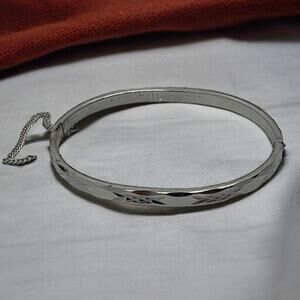 70s Silver Bangle Bracelet - Pastelli, Good Condition
